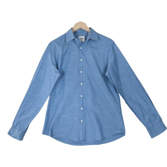 Ben Sherman Blue Dress Shirt Tailored Slim Fit 15.5 34/35 Medium Mod Menswear - Picture 1 of 7